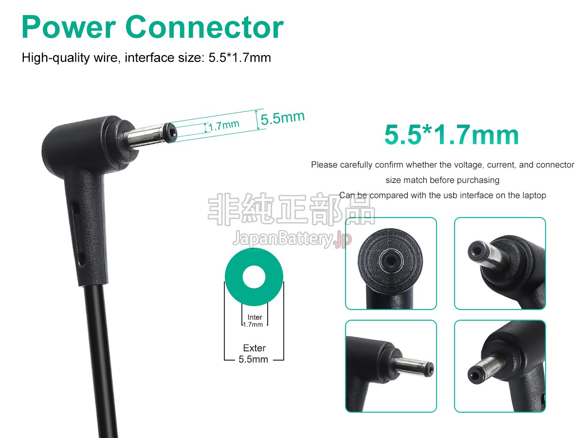 Chicony 230W 19.5V 11.8A 5.5*1.7MM アダプター交換