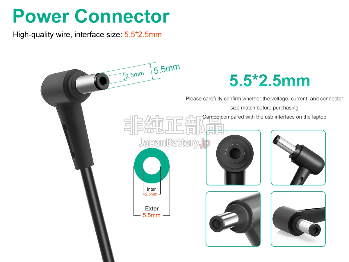 Chicony 230W 19.5V 11.8A 5.5*1.7MM アダプター交換