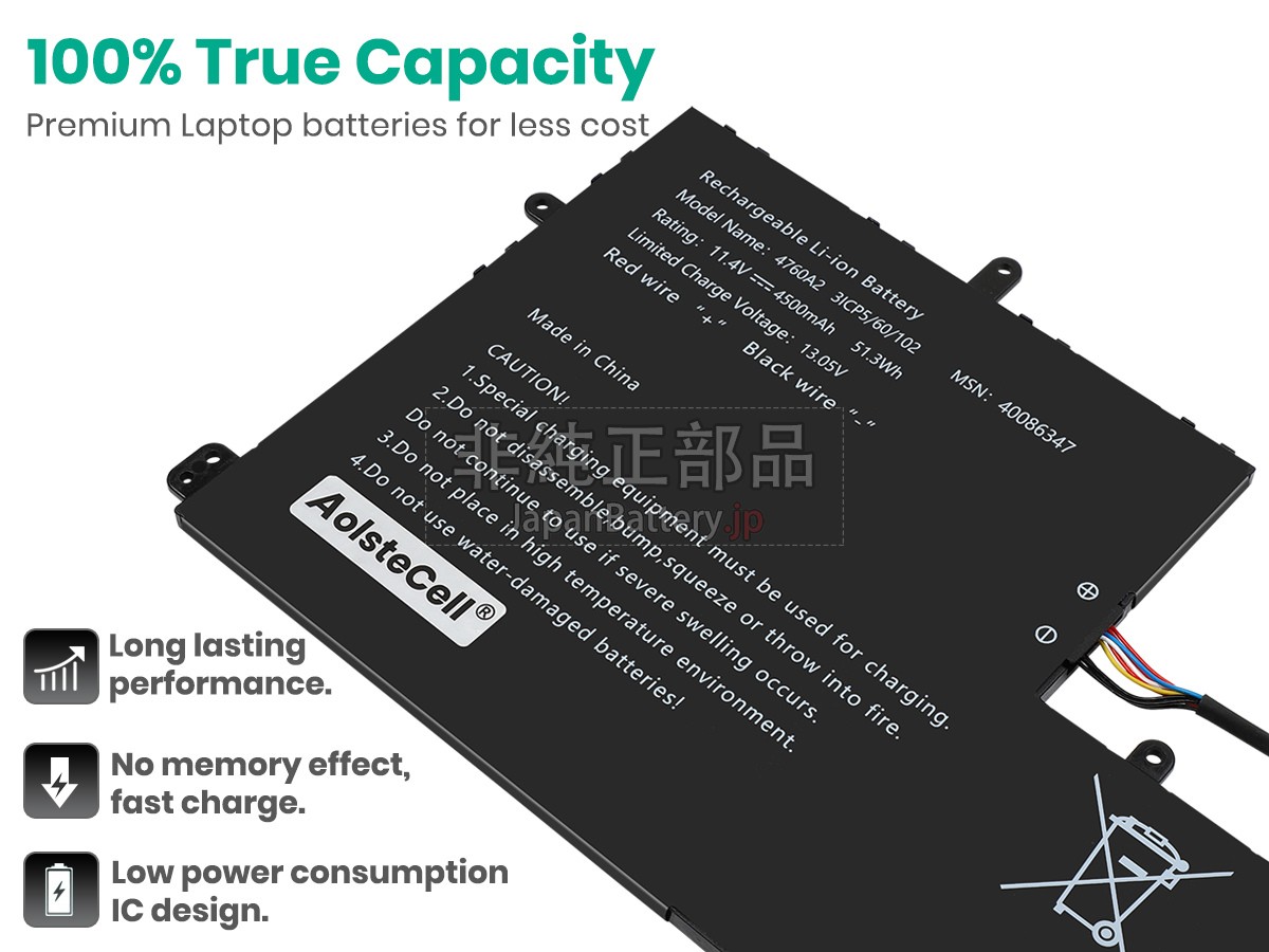 AolsteCell 4760A2 バッテリー交換