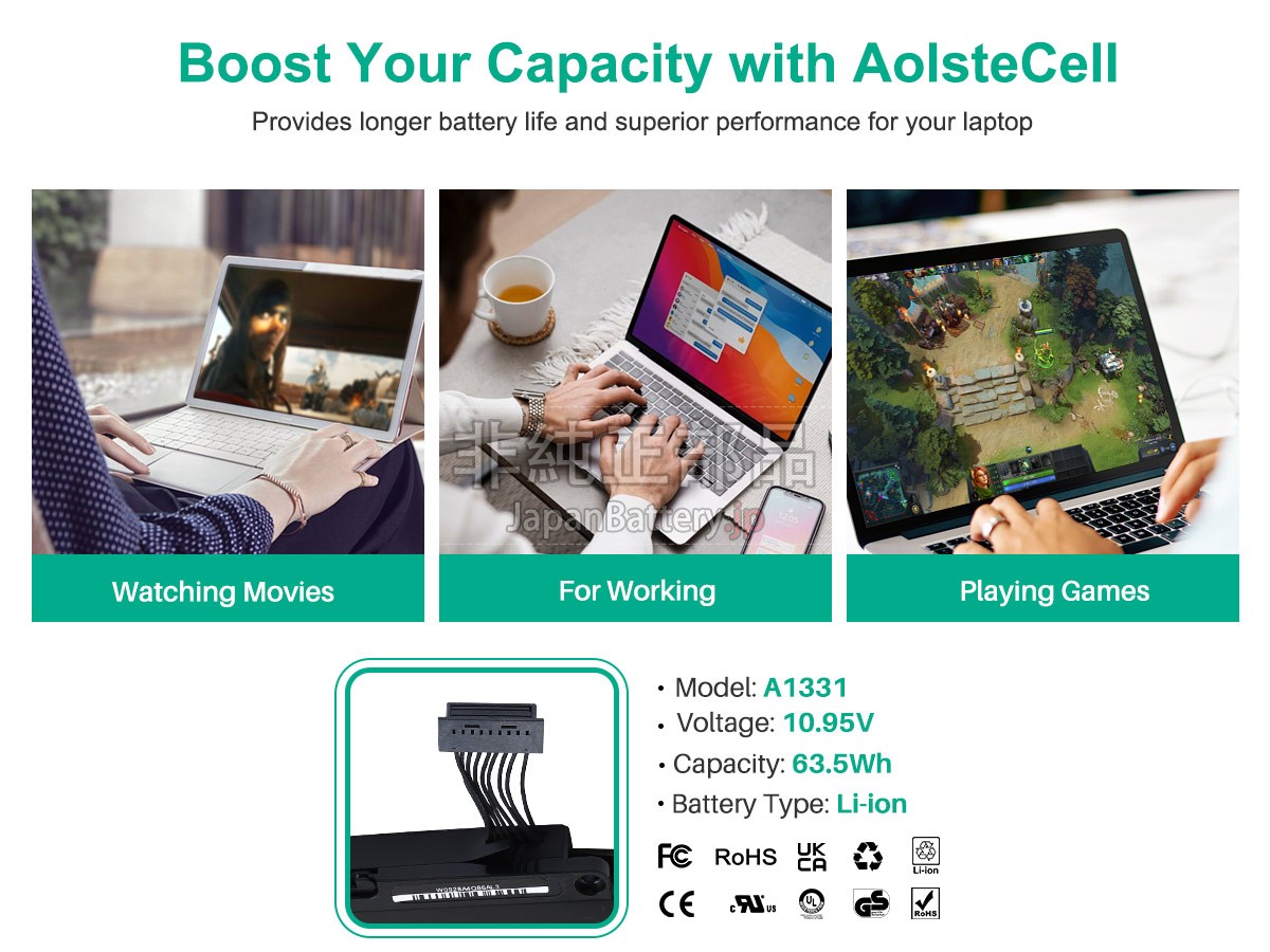 Apple MacBook Unibody 13 inch MC207LL/A バッテリー交換