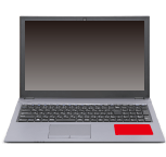 ノートパソコンキーボード付近