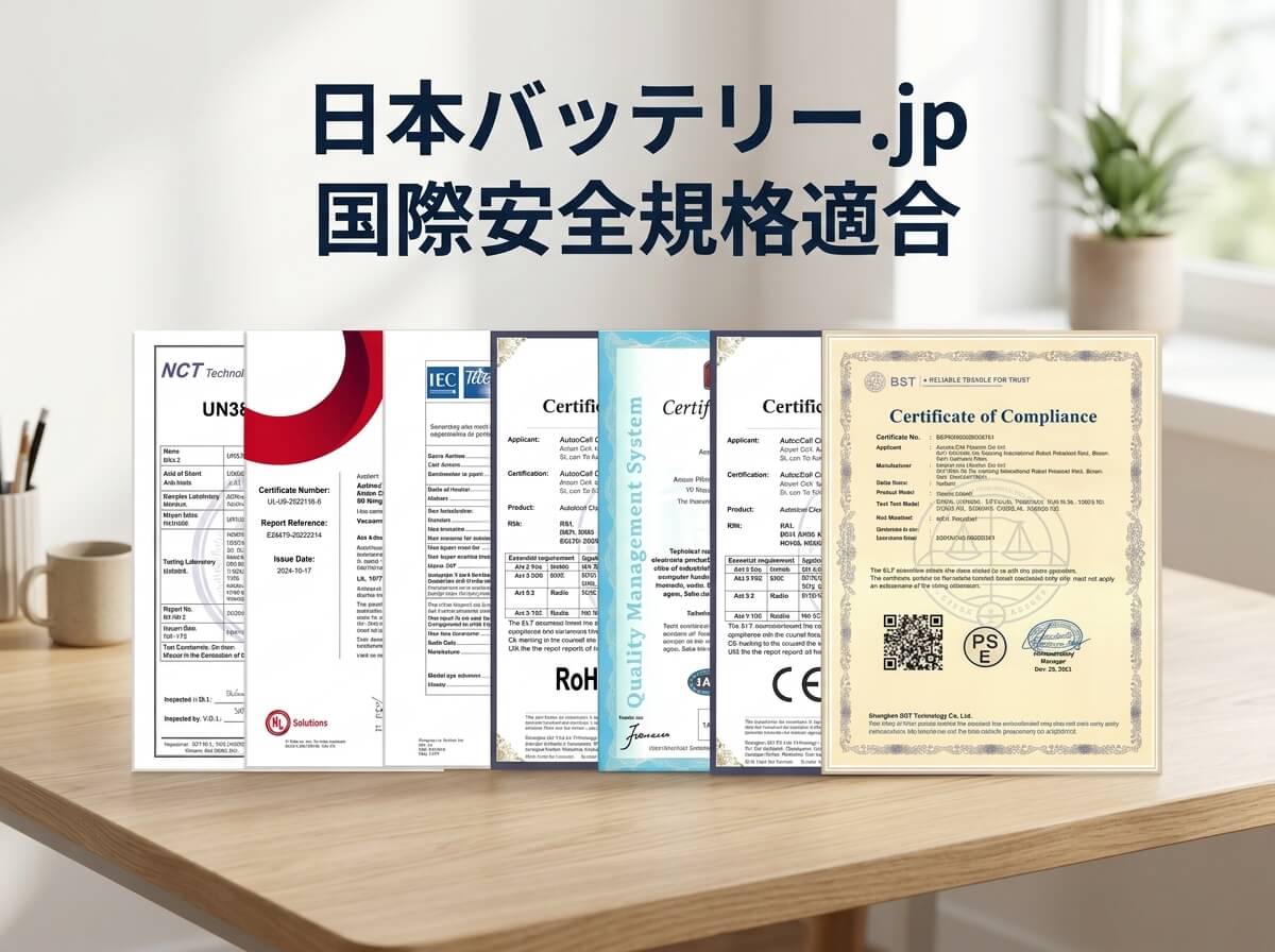PSE基準への対応と高水準の品質管理