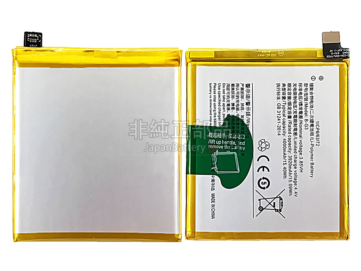 Vivo B-G3 バッテリー交換