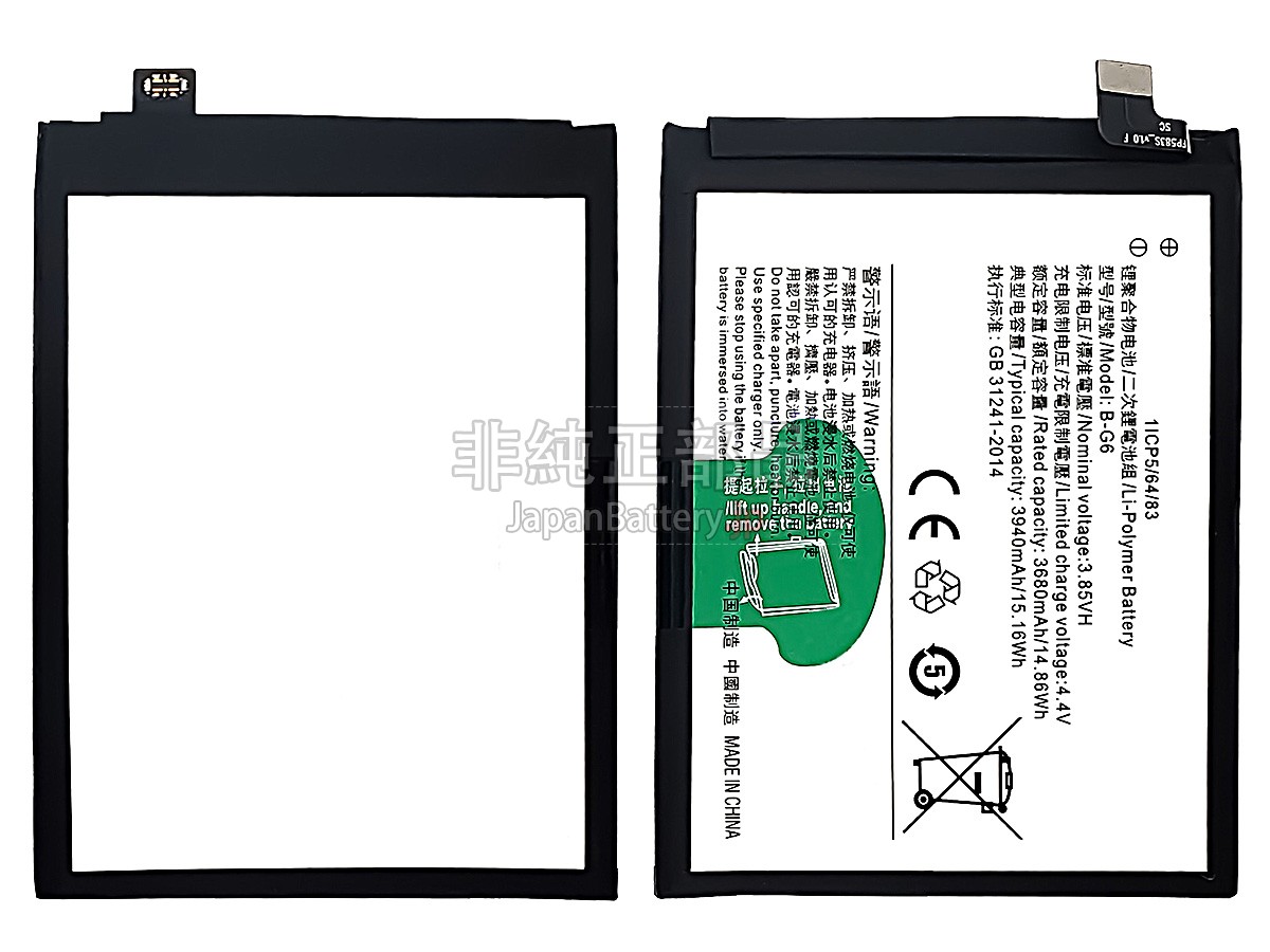 Vivo B-G6 バッテリー交換