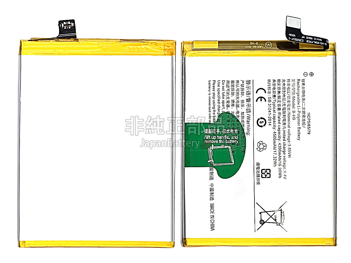 Vivo B-H0 バッテリー交換