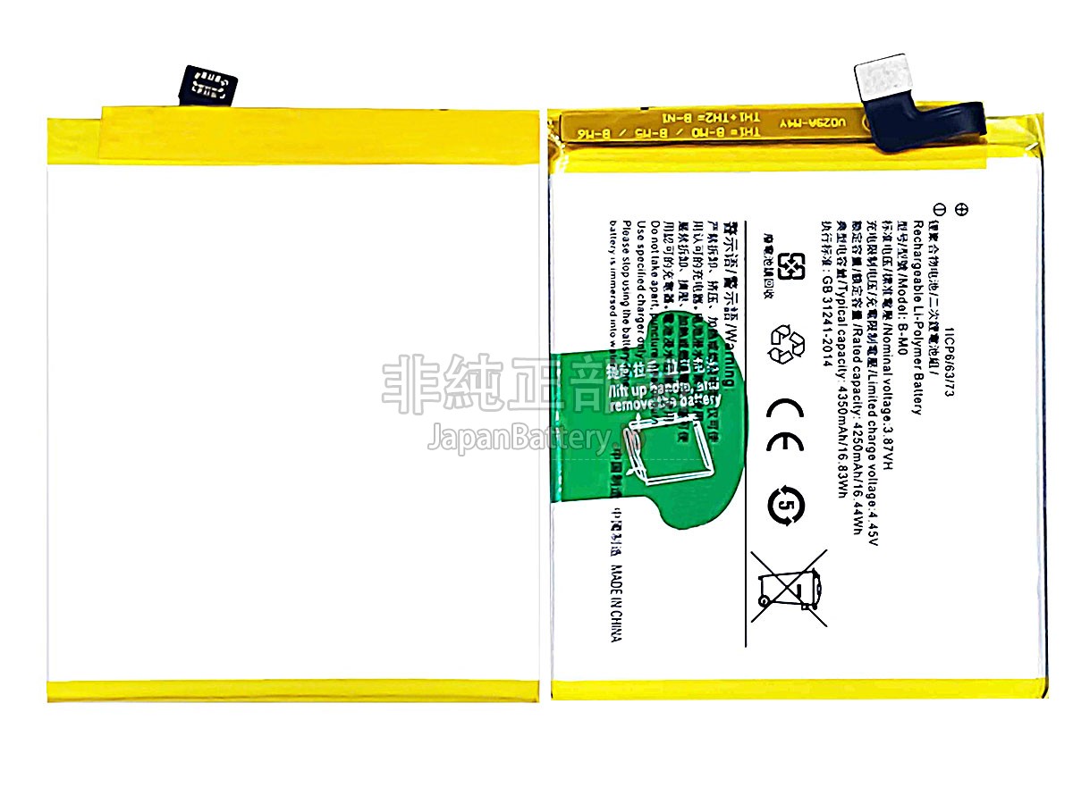 Vivo B-M0 バッテリー交換